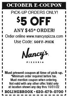 20% Off Nancy #39 s Pizza Coupons Promo Codes Deals (Oct 2022)