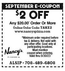 15% Off Nancy's Pizza Coupons, Promo Codes &amp; Deals (Sep 2023)