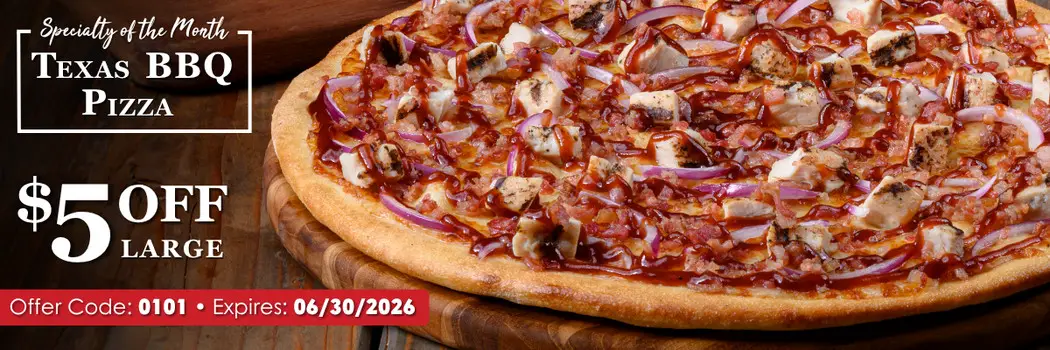 Pizza Guys Printable Coupon Get $5 Off Large Texas BBQ Specialty Pizza