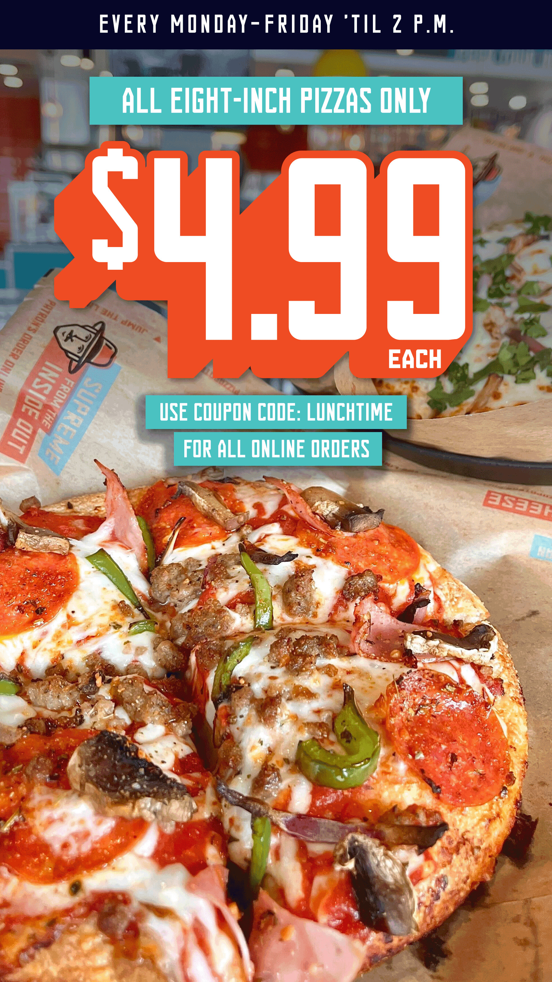 Pizza Patron Printable Coupon Lunch Deal: Get Any 8