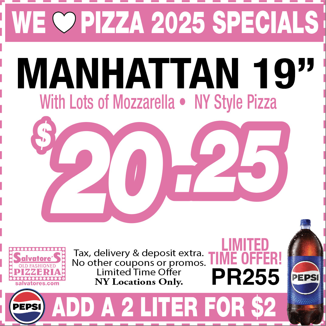 $3 Off Salvatore's Pizzeria Coupons &amp; Deals (Jul 2025)