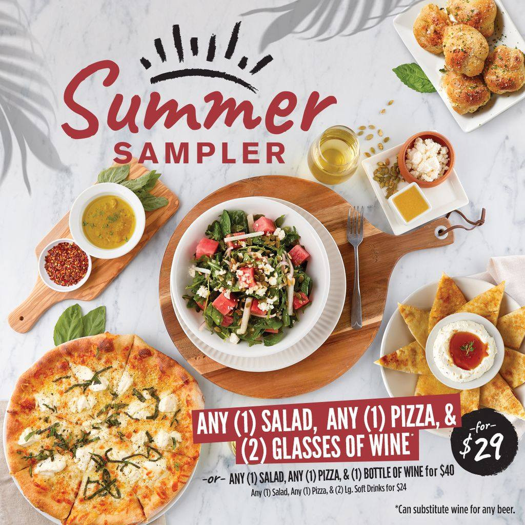 Sauce Pizza & Wine Father's Day [Father's Day] Enjoy Summer Sampler for $29