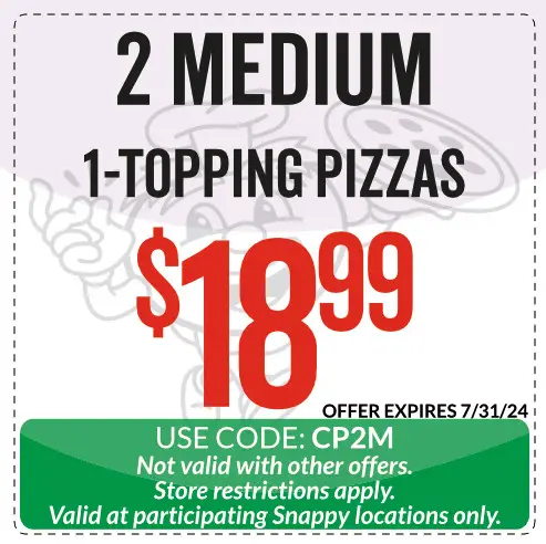 $3 Off Snappy Tomato Pizza Coupons, Promo Codes & Deals (Jul 2024)